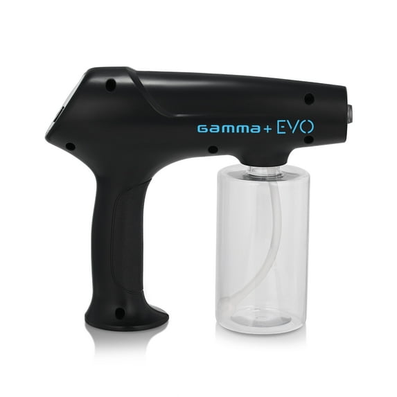 GAMMA+ EVO Nano Mister Portable Refresh Mist Hair Skin Surface Plastic Barber Sprayer, Black
