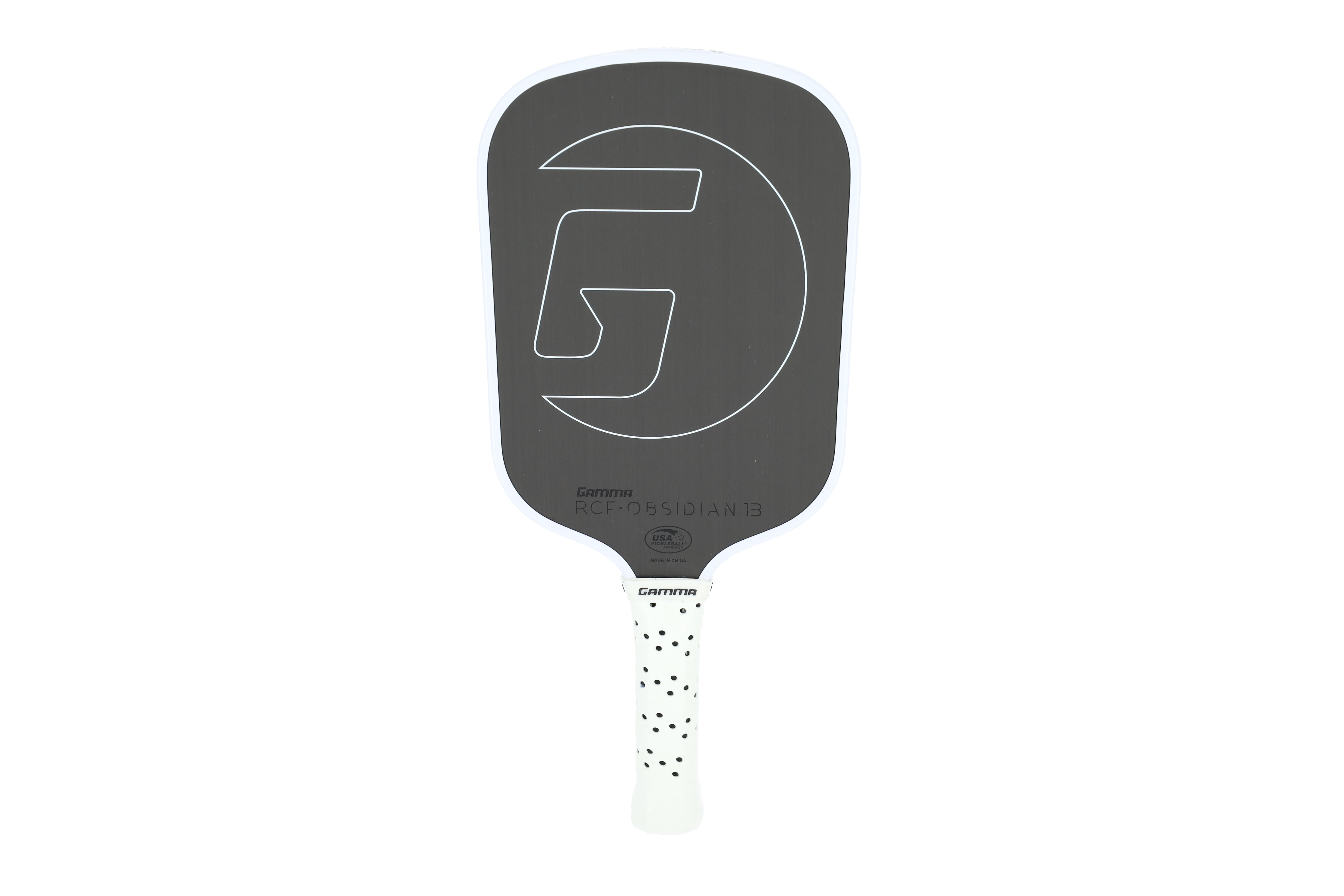 GAMMA Obsidian 13 Raw Carbon Fiber Pickleball Paddle with 13mm Core, 8.0 oz.