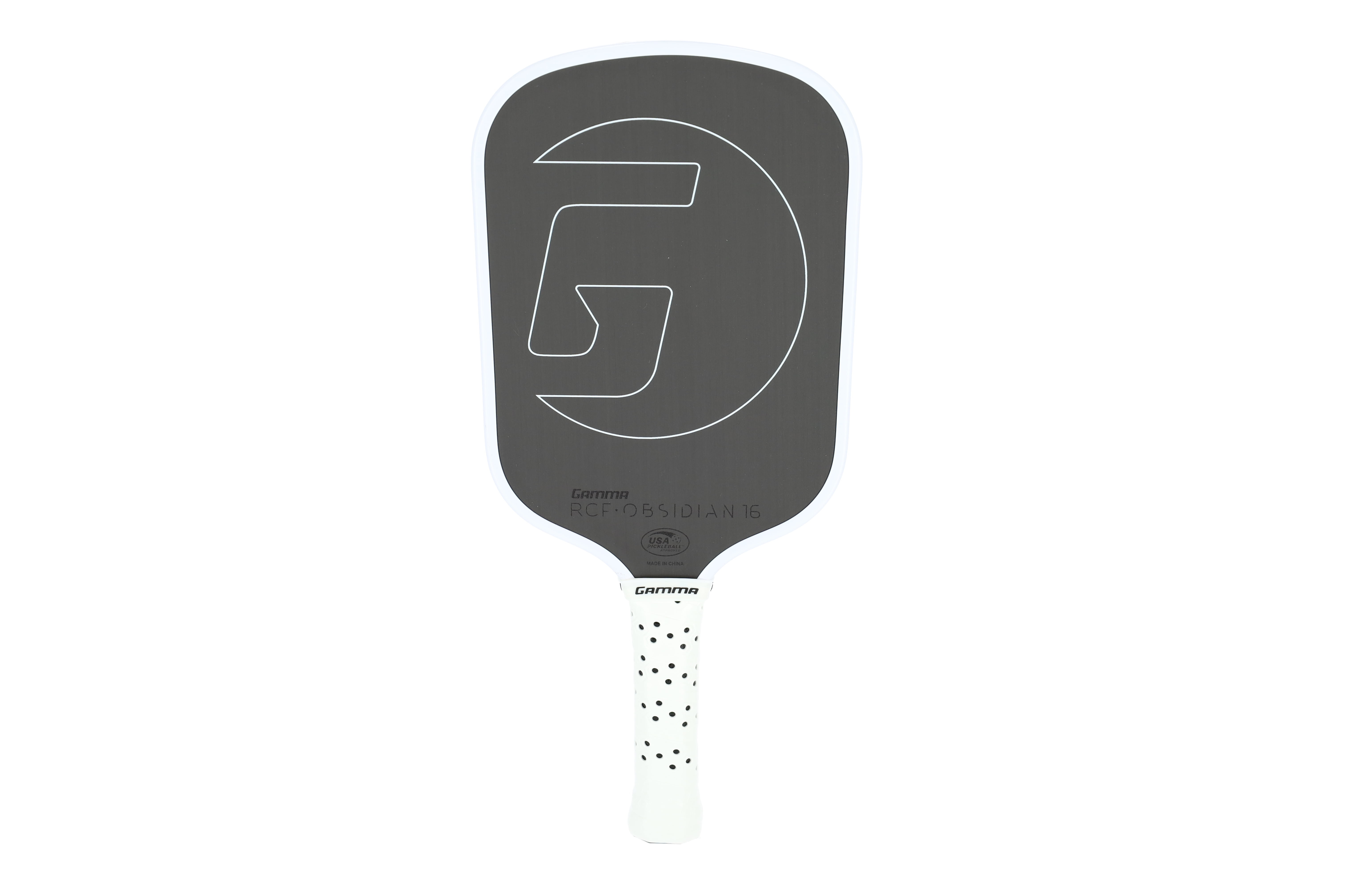 GAMMA Obsidian 16 Raw Carbon Fiber Pickleball Paddle with 16mm Core, 8.3 oz.