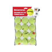 GAMMA Orange 60 Dot Training Tennis Balls for Kids & Beginners, Bag of 12