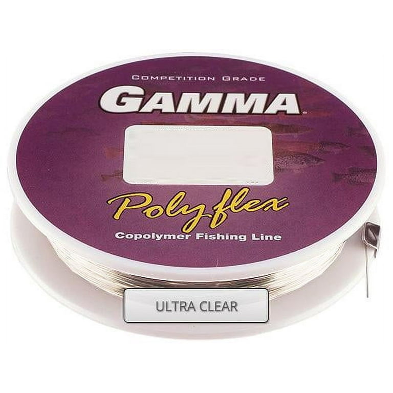 GAMMA Polyflex Copolymer Fishing Line Bulk Spool, Clear, 2lb, 3300yd