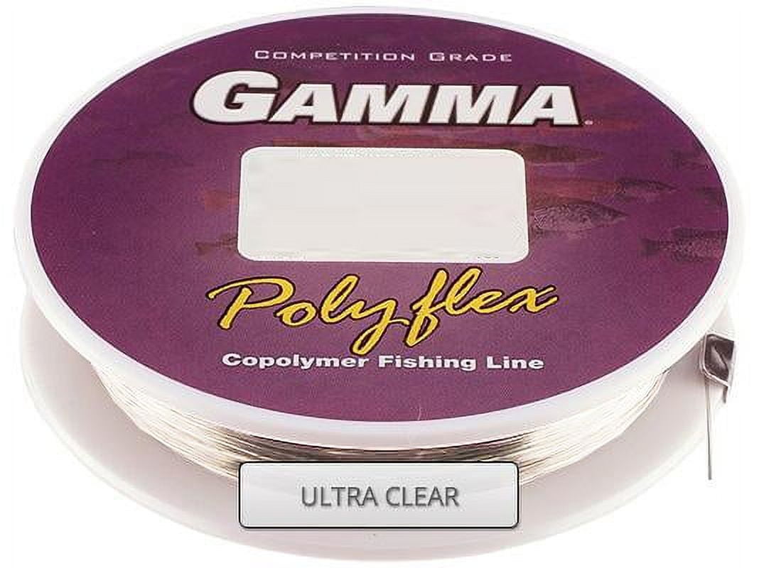 GAMMA Polyflex Copolymer Fishing Line Bulk Spool, Clear, 8lb, 3300yd
