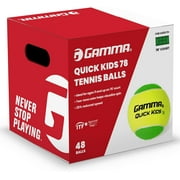 GAMMA Quick Kids 78 Training Tennis Balls for Kids & Beginners, Box of 48