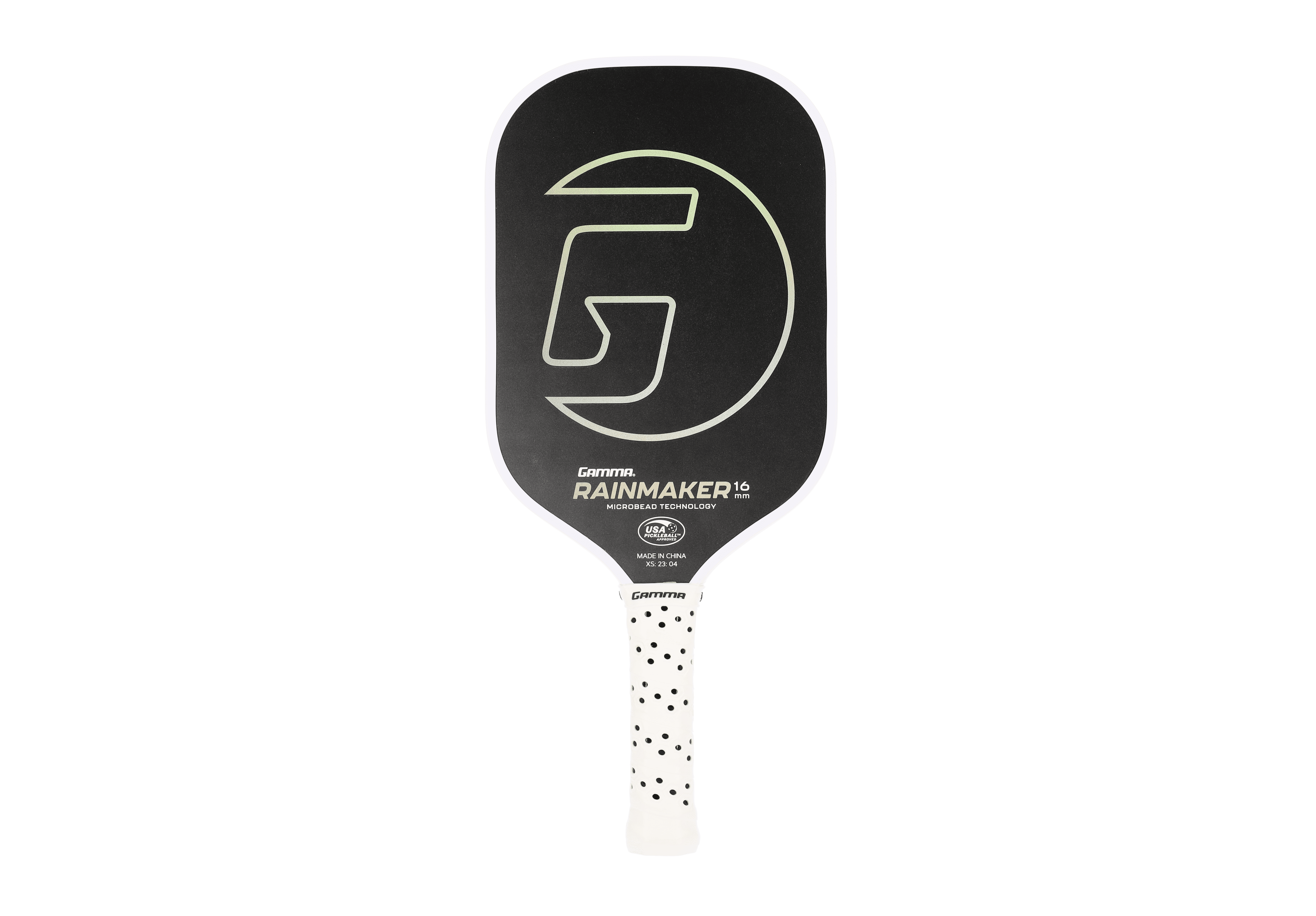 GAMMA Rainmaker 16 Microbead Pickleball Paddle - Black