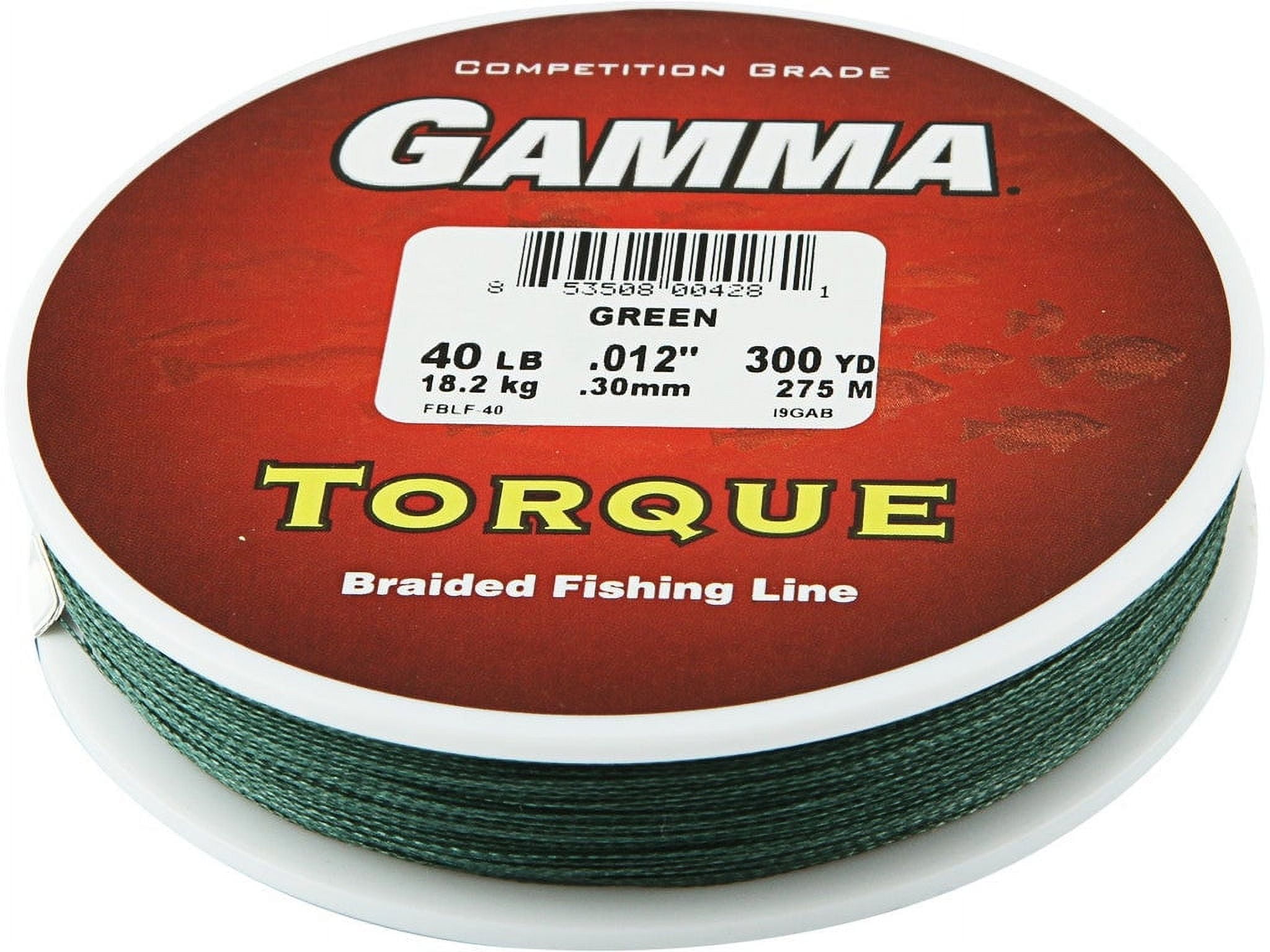 GAMMA Torque Braid Fishing Line Filler Spool, Green - 40lb