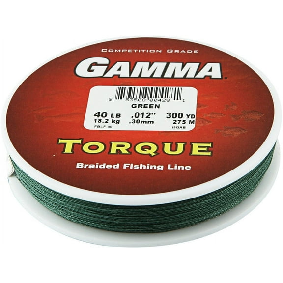 GAMMA Torque Braid Fishing Line Refill Spool, Green 80lb *Hollow core