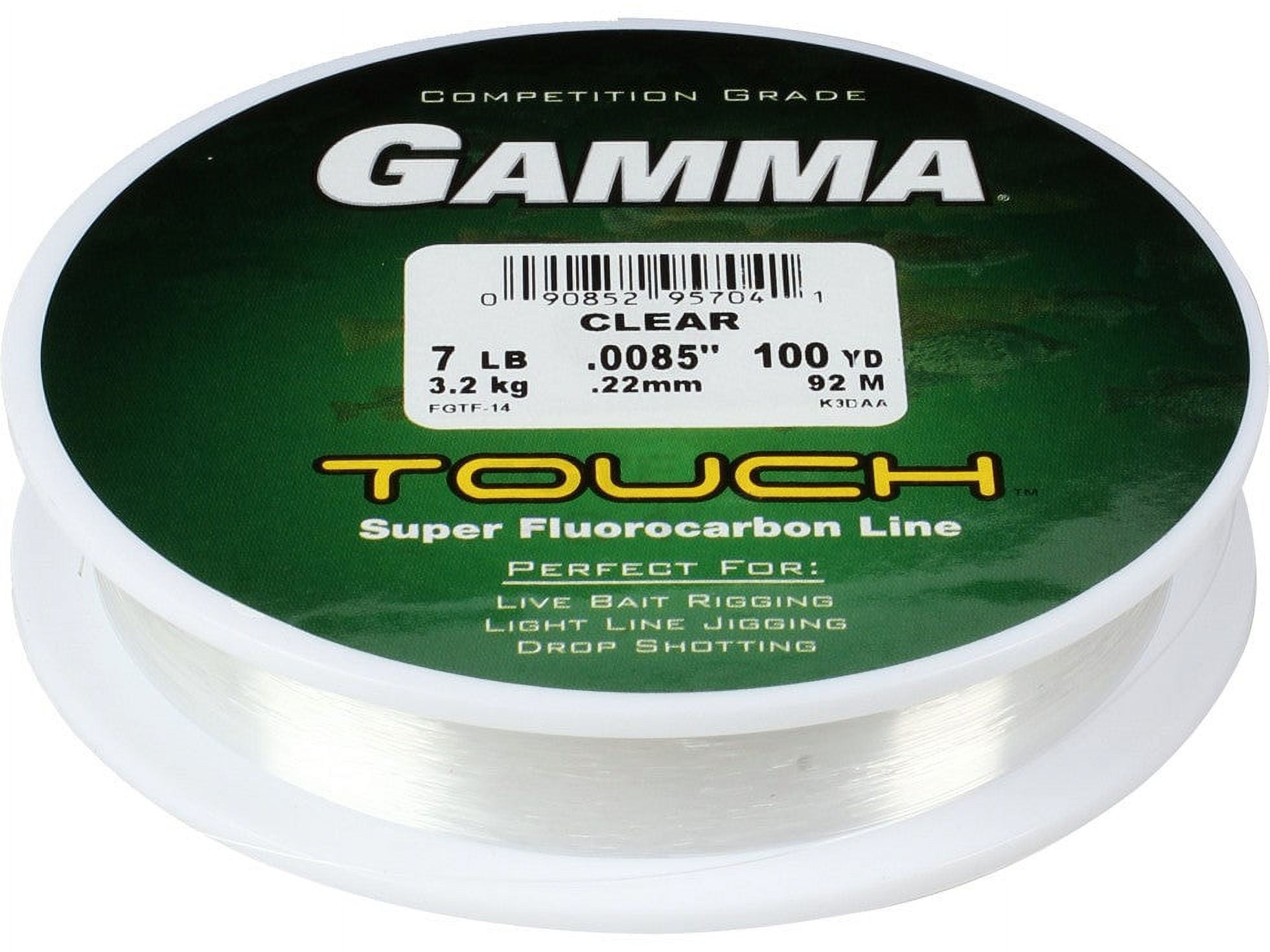 GAMMA Touch Fluorocarbon Fishing Line Bulk Spool 3lb, 1000yds