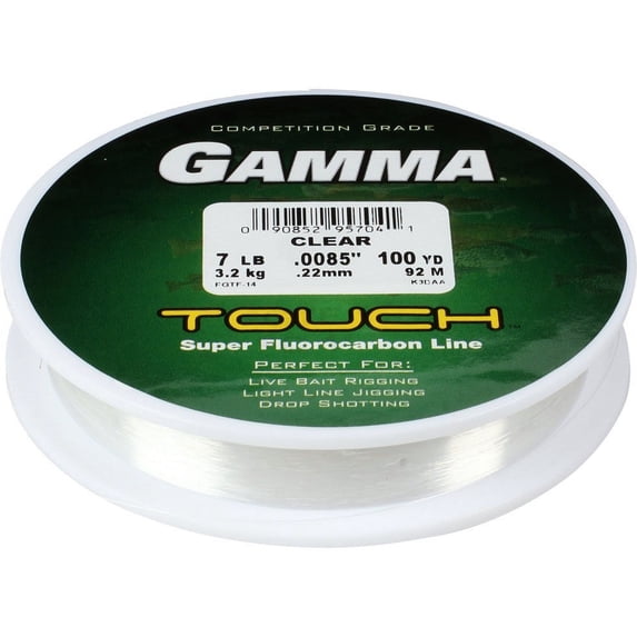 GAMMA Touch Fluorocarbon Fishing Line Refill Spool 8lb, 200yds ...