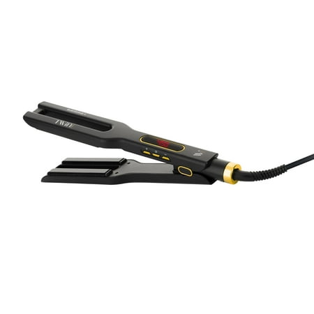 GAMMA+ Twin Professional Hair Flat Iron with Ceramic Tourmaline Plates, Black