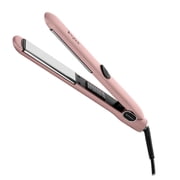 GAMMA+ X-Hybrid 1 Inch Professional Flat Iron, Rose Gold, Titanium Plates, 450 F, For All Hair Types