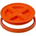 thumbnail image 1 of GAMMA2 Gamma Seal Lid - Pet Food Storage Container Lids - Fits 3.5, 5, 6, & 7 Gallon Buckets, Orange, Made in USA, 1 of 12
