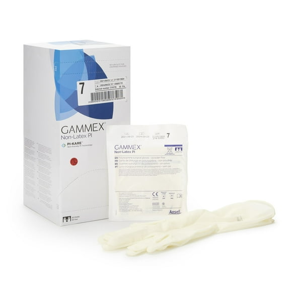 GAMMEX Non-Latex PI Disposable Sterile Polyisoprene Surgical Glove Standard Cuff Length SIZE 7 20685770 50 per Box