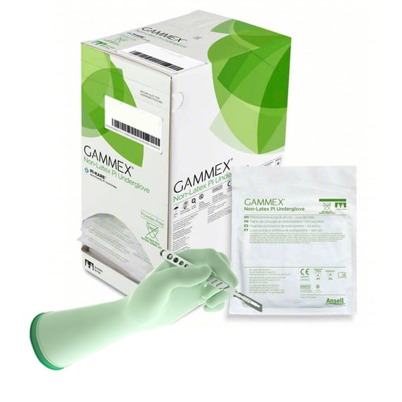 GAMMEX Non-Latex PI Underglove Polyisoprene Surgical Underglove Standard Cuff Length SIZE 6.5 50 per Box