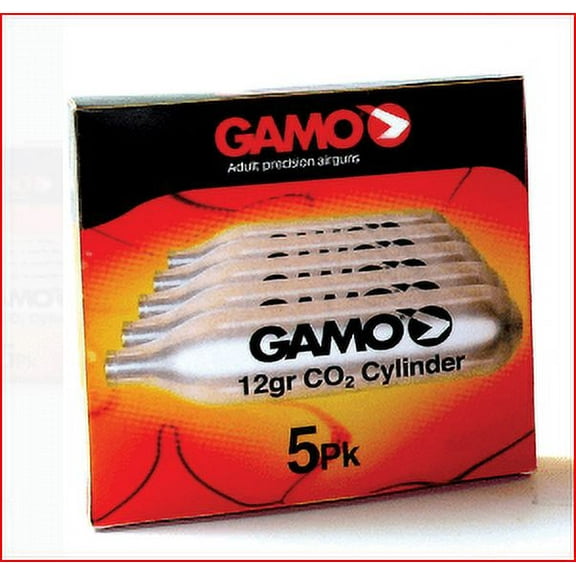 GAMO 12-Gram Replacement CO2 Cylinders, 5-Pack