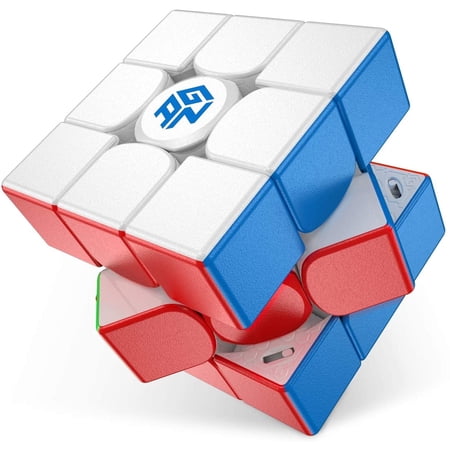 GAN 11 M Pro, Speed Cube 3x3 Magnetic Stickerless Puzzle for Kids, Frosted Surface (Primary Internal)