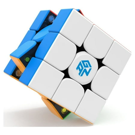 GAN 354M v2, 3x3 Magnetic Speed Cube Stickerless Magic Cube for Kids and Small Hands