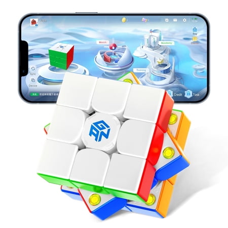 GAN 356 i Carry S, 3x3 Smart Cube Magnetic Speed Cube Intelligent with Cubestation App