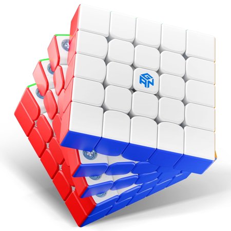 GAN 562M Frosted, Speed Cube 5x5 Stickless Magnetico Professional for kids adults
