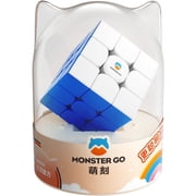 Gan Monster Go Cloud Trainer Cube, Speed Cube 3x3 Puzzle Toys for Children Beginners, Blue