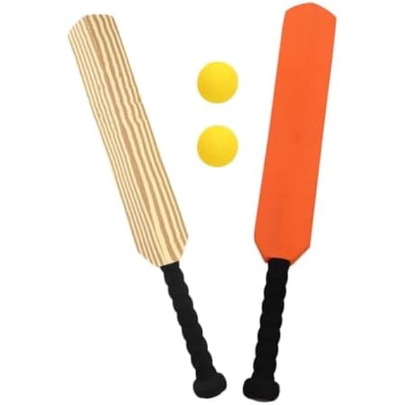 GANAZONO Kids Cricket Set: 4pcs Foam Cricket Bat with Balls Plastic Baseball Bat Exercising Bat Backyard Cricket Sets Baseball Training Game for Kids Adult$$Sport & Recreation Other