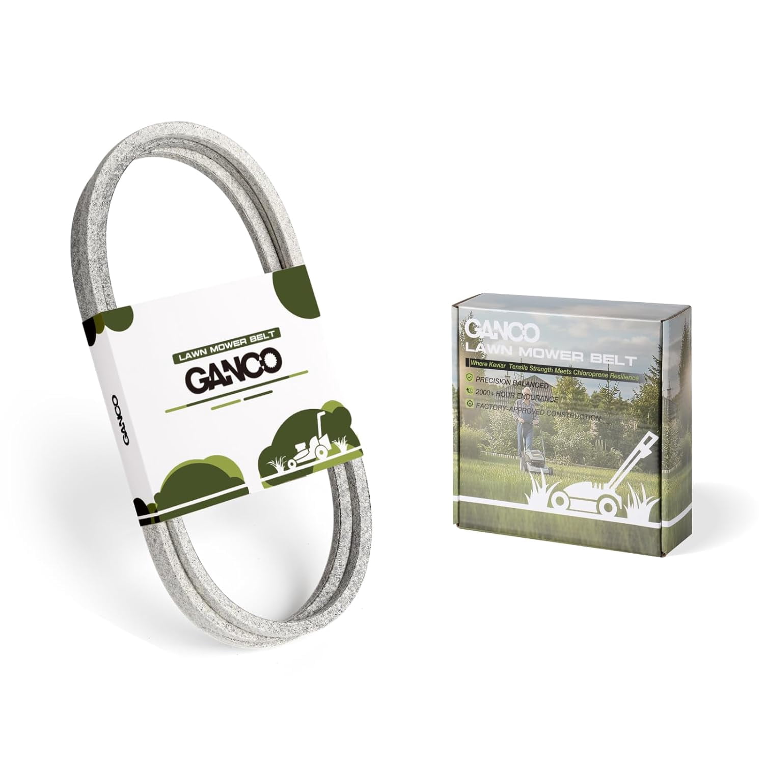 GANCO 592951801 Lawn Mower Deck Belt for Husqvarna Replacement Part Compatible with Husqvarna Zero-Turn 54" Deck Z254F, 1/2 Inch x 152 Inch Mower Belt