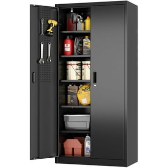 Prepac Utility Storage Shelf - Tall Freestanding 2-Door Garage