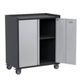 thumbnail image 1 of GANGMEI Metal Rolling Tool Chest，Solid Garage Storage Cabinet with Wheels, Two Door Mobile Cabinet for Garage, Toolhouse，Assembly Required, 1 of 9