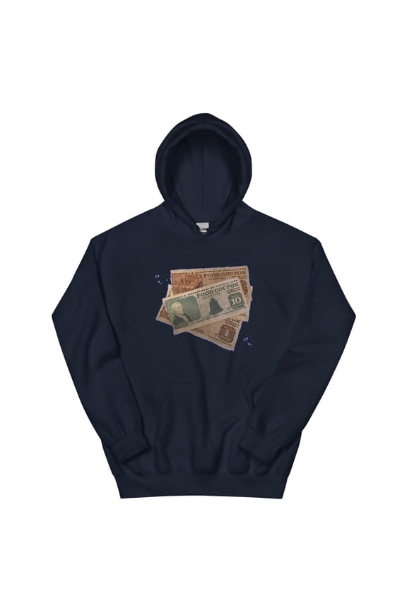 GANGSTER LOWRIDER HIP HOP CHOLO CHOLA FOODSTAMPS Unisex Hoodie (Navy, M)