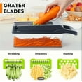 thumbnail image 1 of GANGTU 16 in 1multifunctional vegetable food chopper onion chopper kitchen slicer dicer Lid Stainless Chopping, 1 of 6