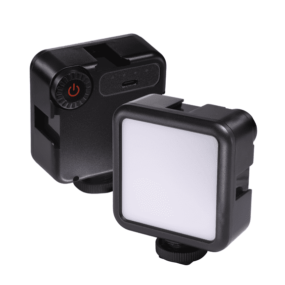 GANGXUN Portable LED Light, Mini Makeup & Selfie Lamp, Rechargeable, Dimmable for Video, Photo, Live Streaming, Black