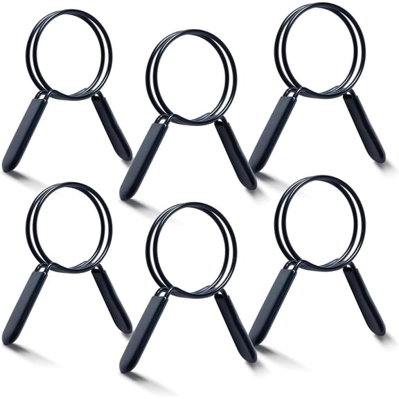 GANGZI 2-1/2 Inch Double Loop GANGZI Clamps for Dust Collection GANGZI and Dryer Vent GANGZI, Quick Release Spring Clamps for Dust Collector and Dust Collection Fittings, 6 pack (70390-P3V)