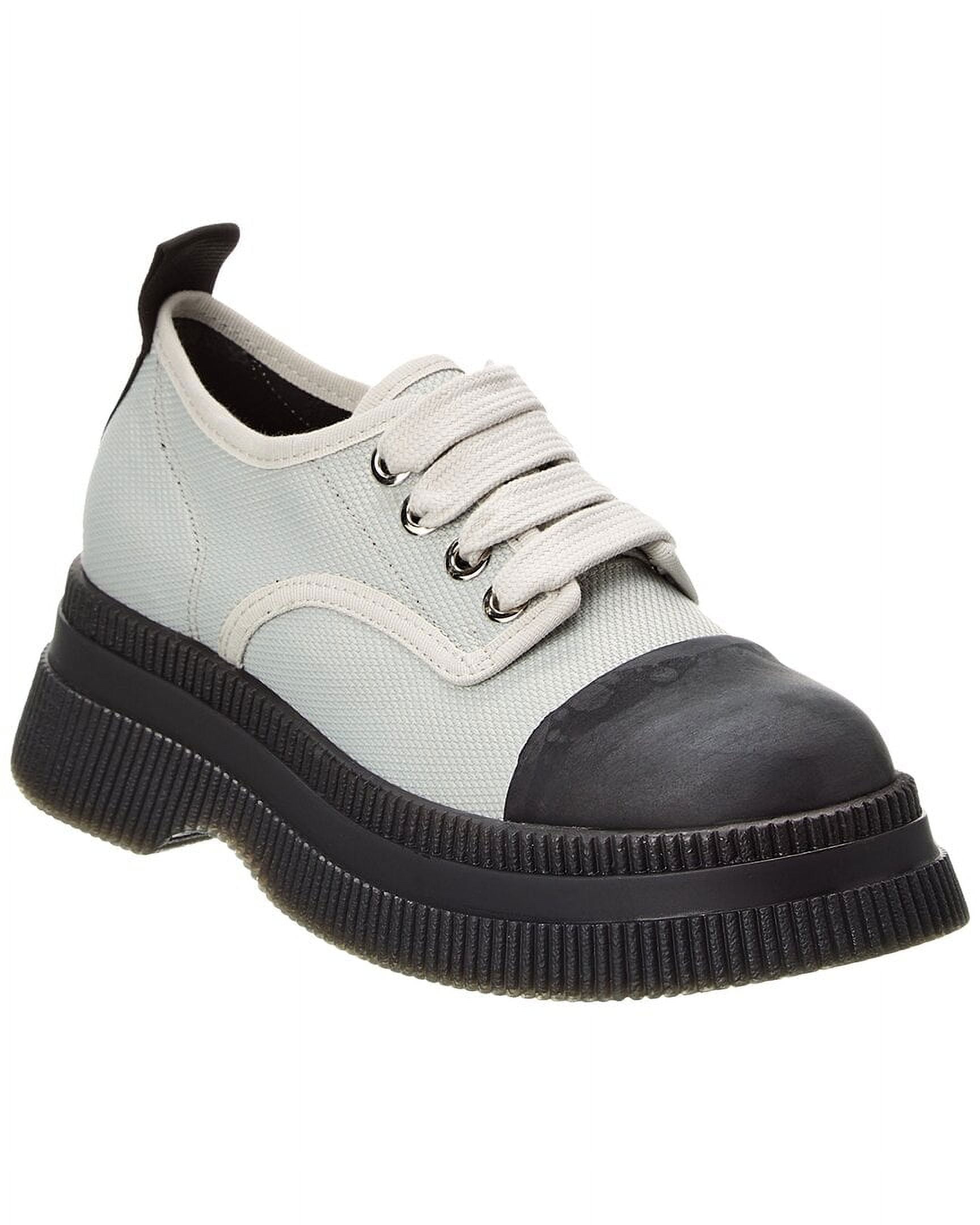 GANNI Creepers Canvas Derby, 40, Grey, Casual & Dress Shoes