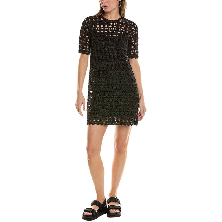 GANNI womens Open Back Mini Dress, L, Black - Walmart.com