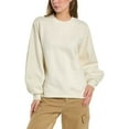 thumbnail image 1 of GANNI womens  Puff Sleeve Sweatshirt, S, White, 1 of 4