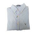 thumbnail image 1 of GANT Capri Blue Tech Prep Pique Stripe Slim Button Down Shirt 3003662 Size M, 1 of 1