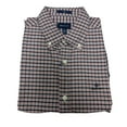 thumbnail image 1 of GANT Mahogny Red Heather Oxford Micro Check Slim Fit Shirt 3058302 Size M, 1 of 1
