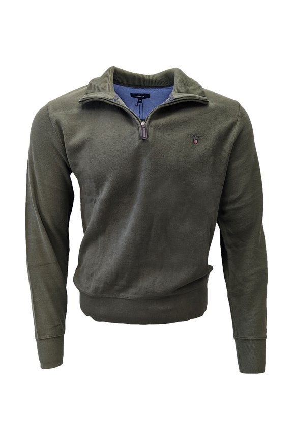 Men's Army Green Sacker Rib Half Zip 226322 Size Medium