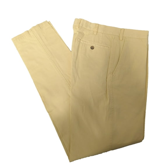 GANT Men's Clouded Yellow Cotton Comfort Pants Size 34