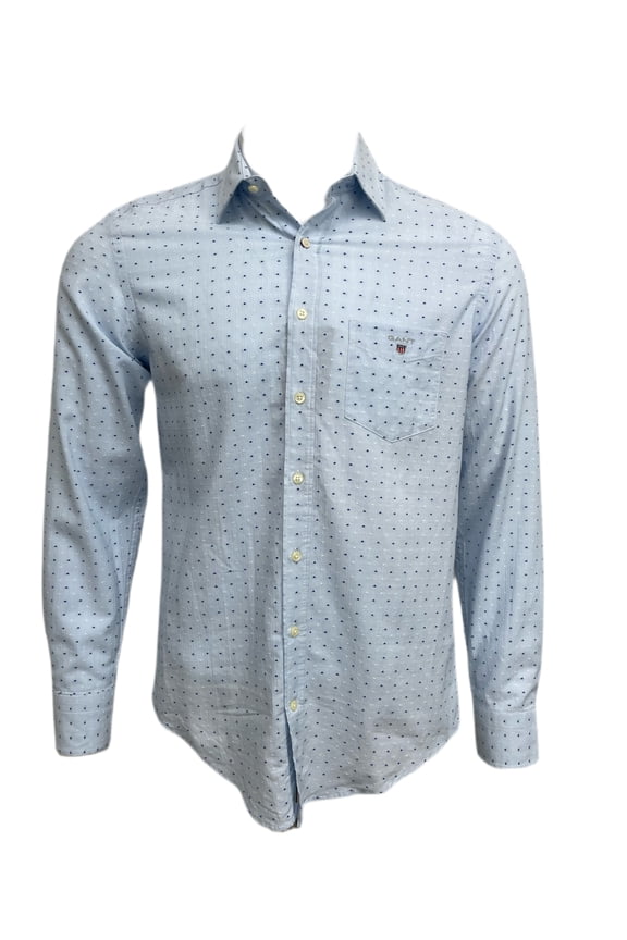 Men's Herringbone Fil Shirt, Nautical Blue, Medium