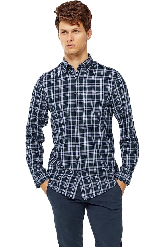 Men's Nordic Multi Plaid Shirt, Ivy Green, Medium