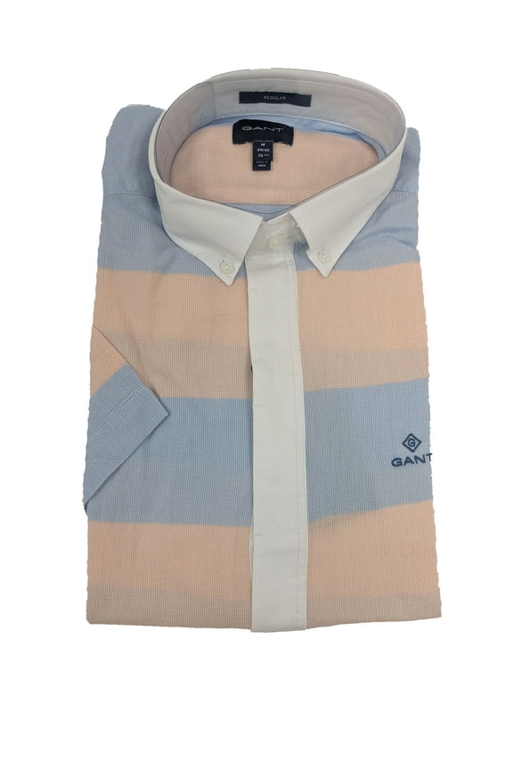 Men's Peach Bud Oxford Air Popover Polo 3015031 Size M NWT