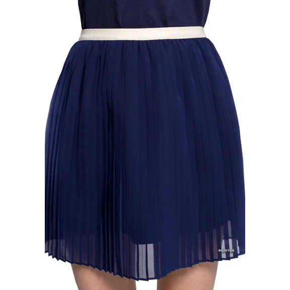 GANT RUGGER Women's Classic Blue Yewon Crepe Skirt Size Medium