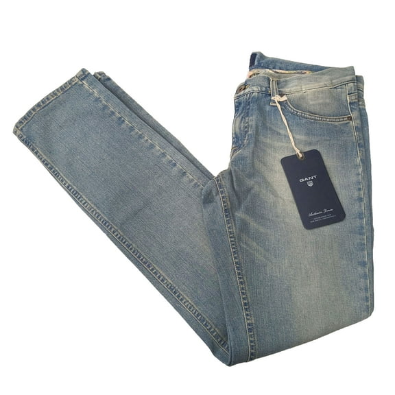 GANT Women's Mid Blue Audrey Vintage Denim Jeans 410906 Size 32/32