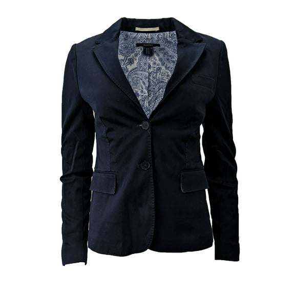 GANT Women's Navy Twill Blazer Sports Coat 476514 Size 12
