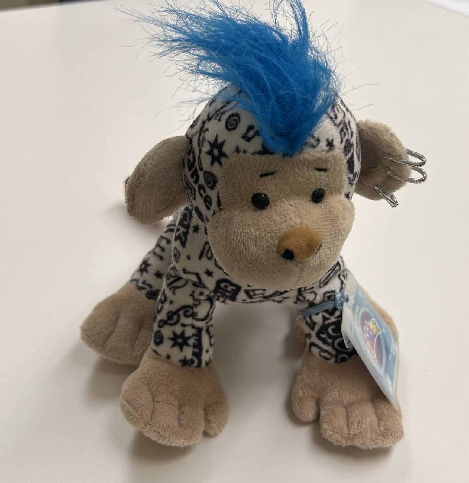 GANZ WEBKINZ ROCKERZ - PUNKY MONKEY #HM5102( NEW WITH WEBKINZ