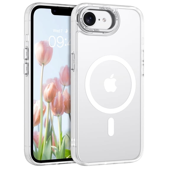GAOBAO Magnetic Case for iPhone 16e / iPhone 17e, Compatible with MagSafe, Skin Feel Shockproof Anti-Fingerprint Protective Cover for 6.1", White