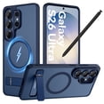 thumbnail image 1 of GAOBAO Magnetic for Samsung Galaxy S26 Ultra Case, MagSafe Compatible, Drop Protection Shockproof Matte Translucent Slim Protective Cover with Invisible Stand for Galaxy S26 Ultra 6.9", Blue, 1 of 8