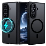 GAOBAO Magnetic for Samsung Galaxy Z Fold 7 Case, Hinge Protection, Shockproof Translucent Slim Phone Case for Samsung Z Fold 7, Black