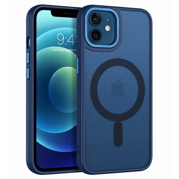 GAOBAO Magnetic for iPhone 12 Case/iPhone 12 Pro Case, Compatible with MagSafe, Translucent Matte Slim Shockproof Phone Case