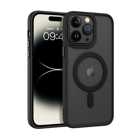 GAOBAO Magnetic for iPhone 14 Pro Max Case, Translucent Matte Slim Shockproof Phone case Compatible with MagSafe Women Men Girl Boy Protective Cover